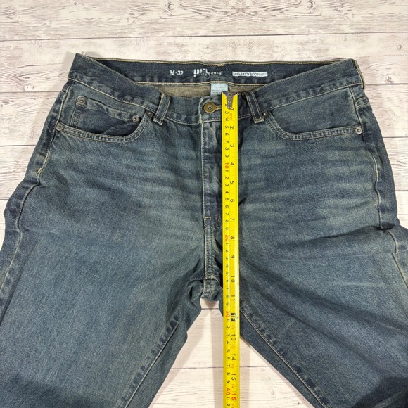 Urban Pipeline Mens Jeans Relaxed Bootcut Dark Wash Size 34x32 - Picture 8 of 12